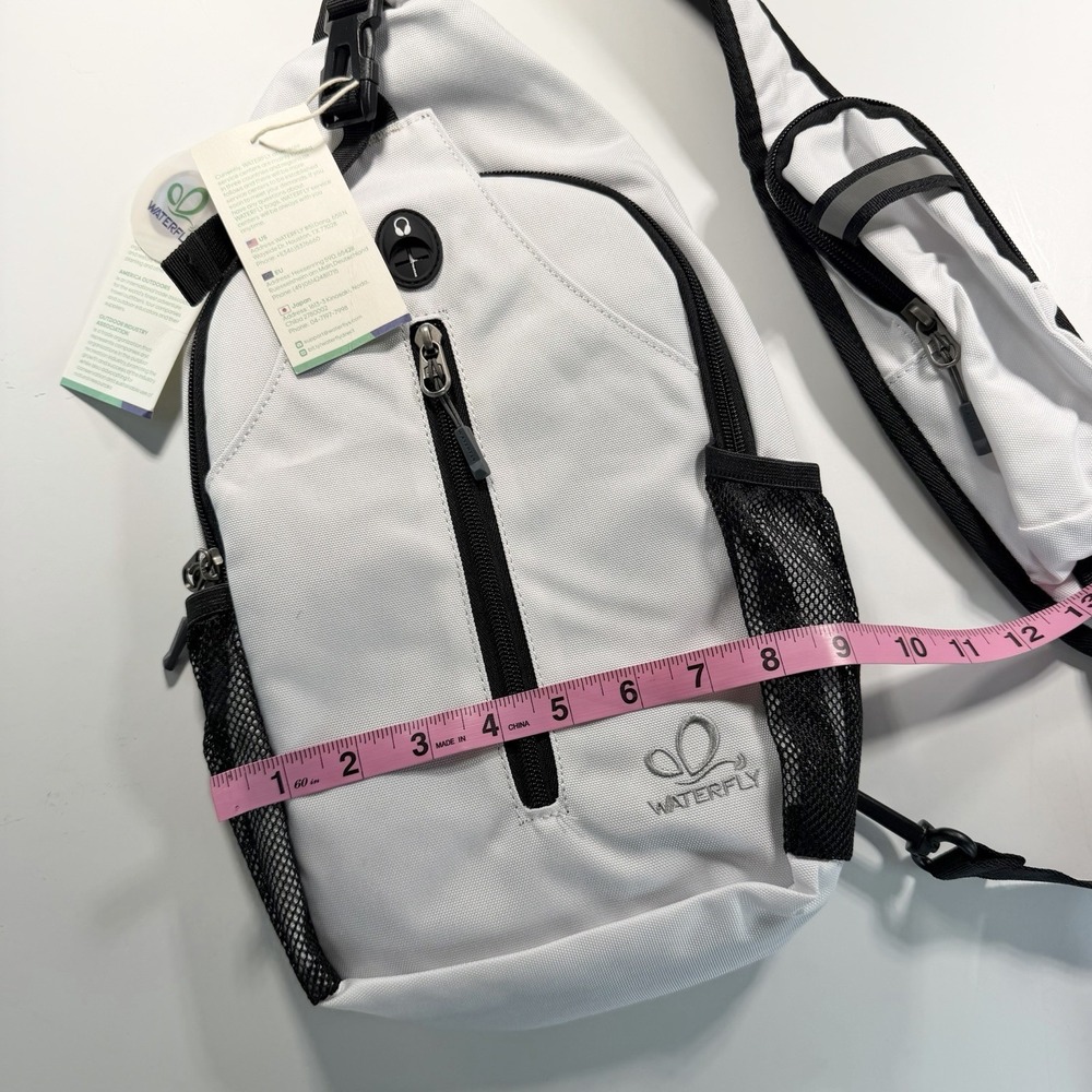 waterfly crossbody sling backpack White Multiple Pockets NEW with Tags - Picture 14 of 14